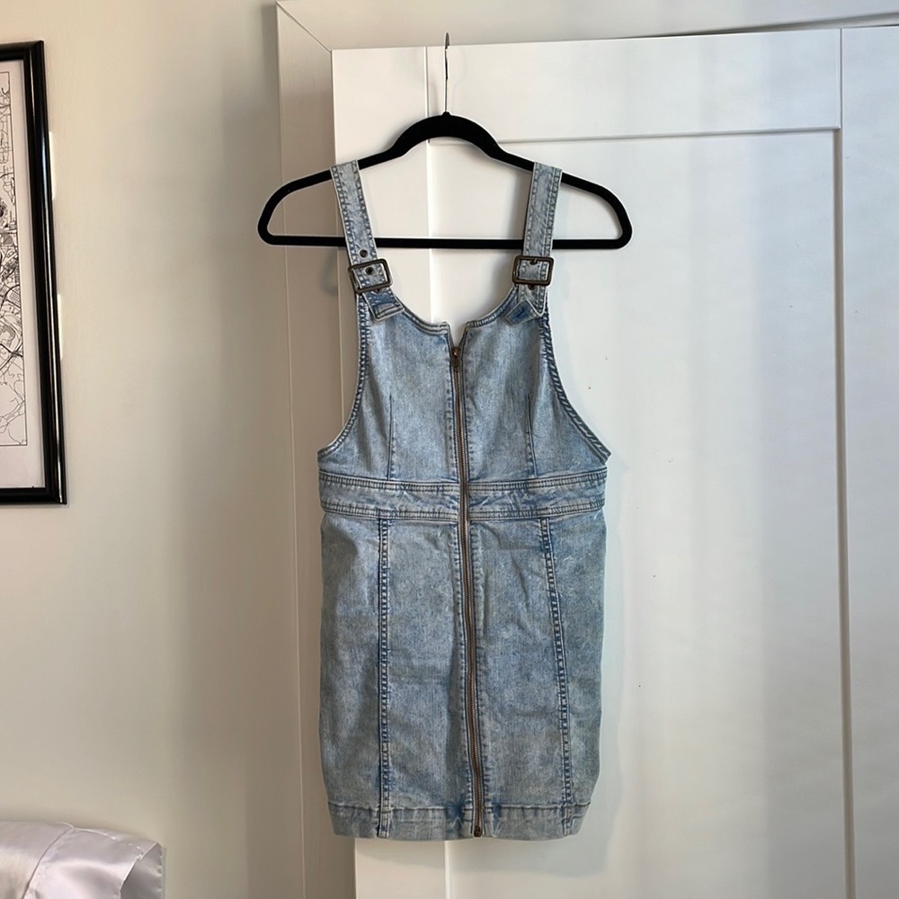 free people denim mini dress